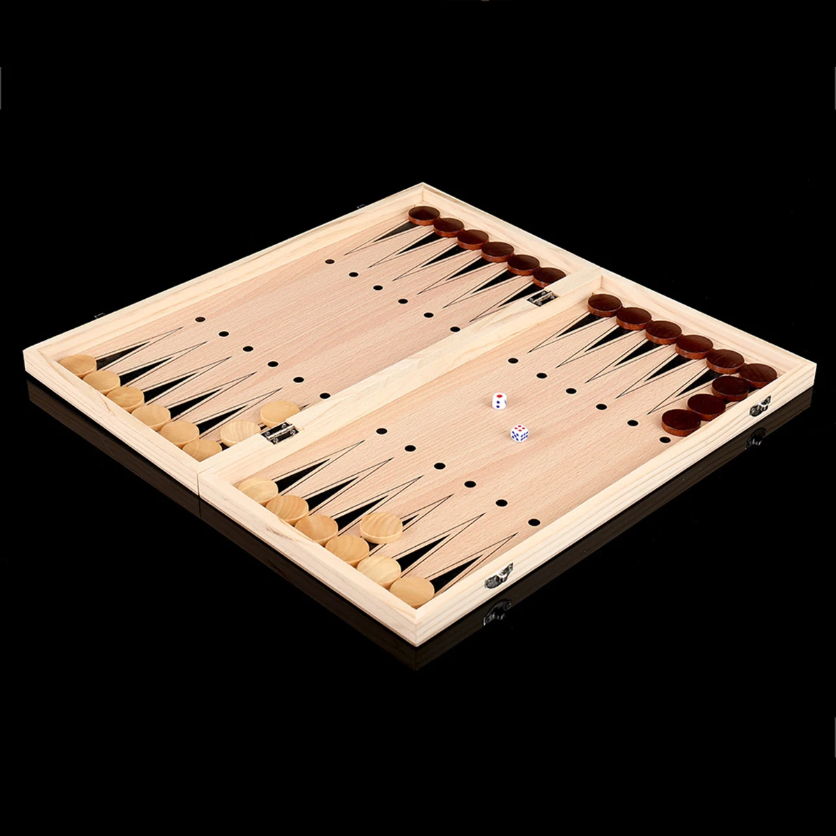 3 in 1 Folding Wooden Chess Board For Adults Chess Checkers Backgammon board game foldable chess board folding chess board