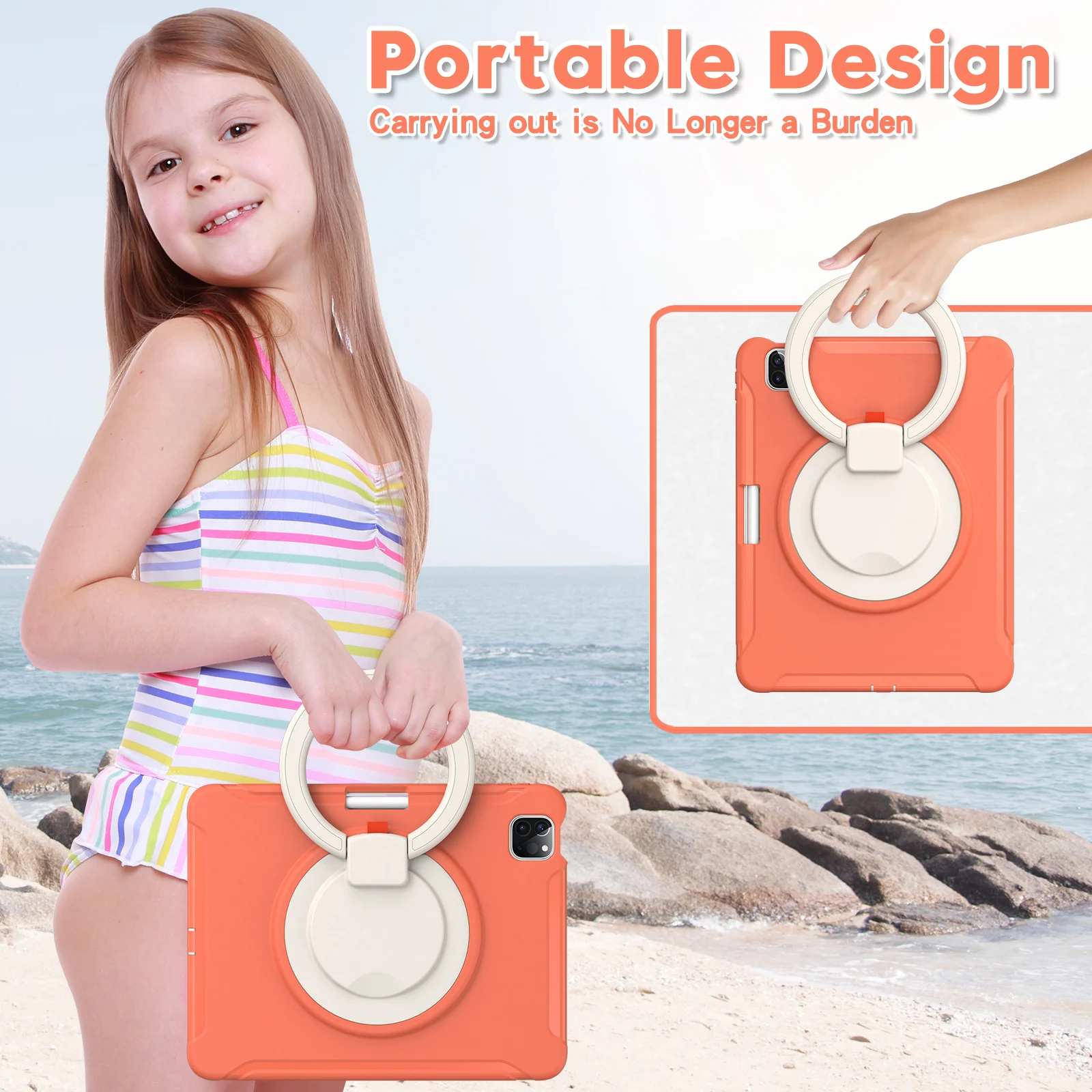 Shockproof Handle Stand Tablet Case - Enhanced Protection and Versatile Functionality