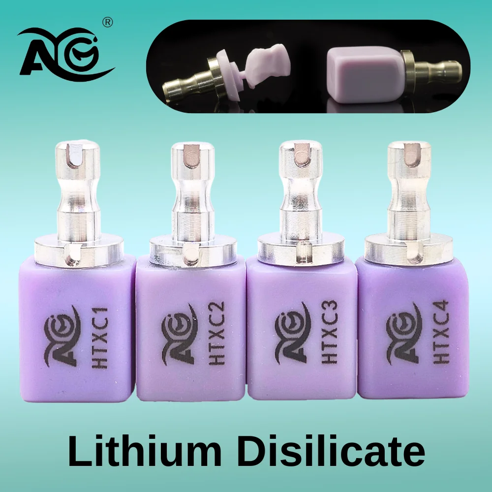 AG Dental Lodden Lithium Disilicate Blocks C14 Dental Glass Ceramic Cubes LT/HT for CAD CAM Sirona Cerec Milling System