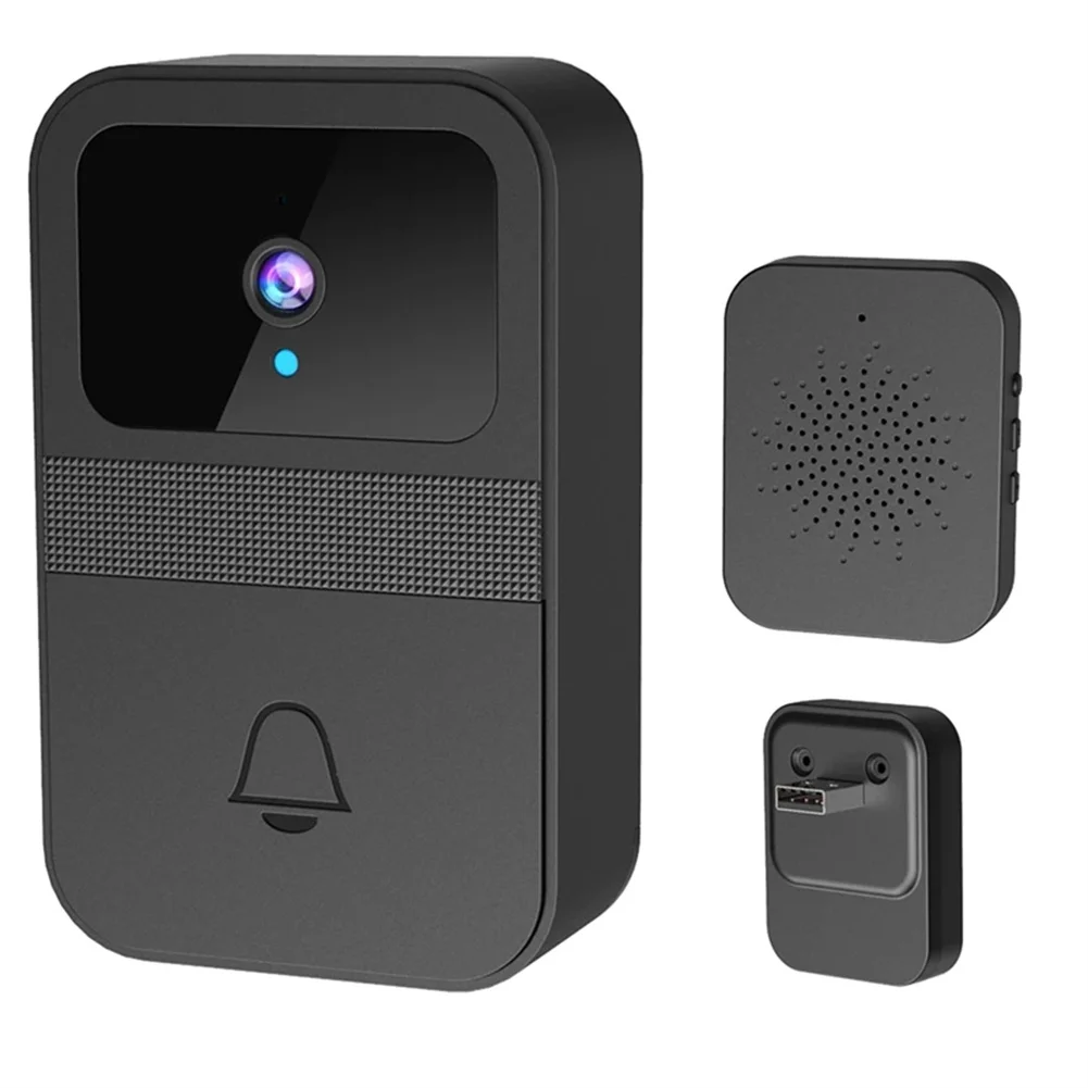 Wireless Doorbell Camera With Chime Battery Powered Wi-Fi HD Video Smart Door Bell With Night Vision Two-Way Talking