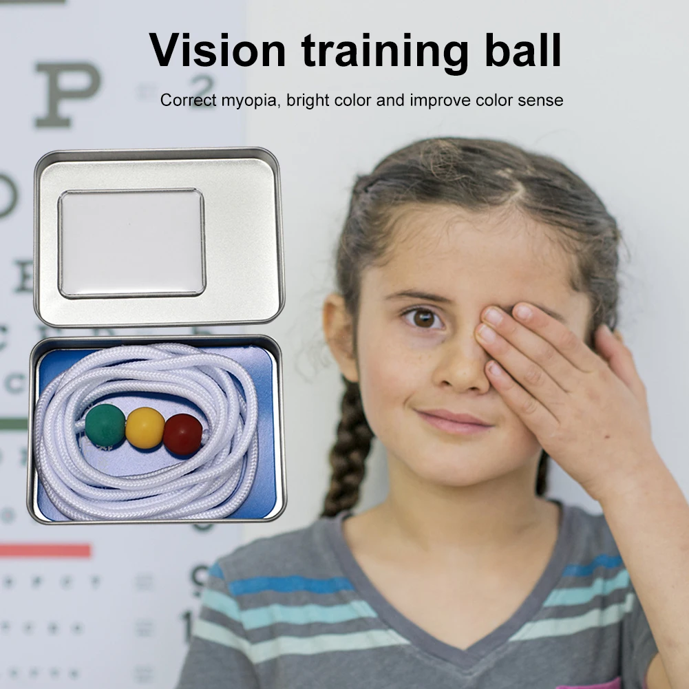 Vision Convergence Training Tool 9 Foot with 3 Beads Vision Training String Train Improve Strength Athletic Performance