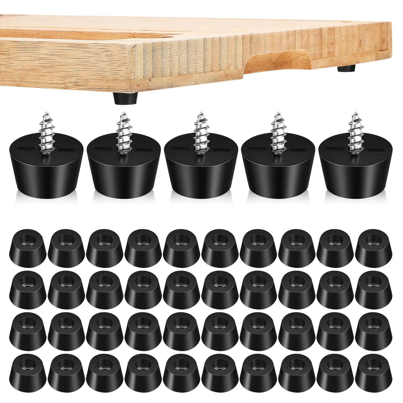 Rubber Feet Rubber Bumper para Cadeira de Mesa Furniture Grips Pés de Tábua de Corte Appliance Feet Pads 120sets