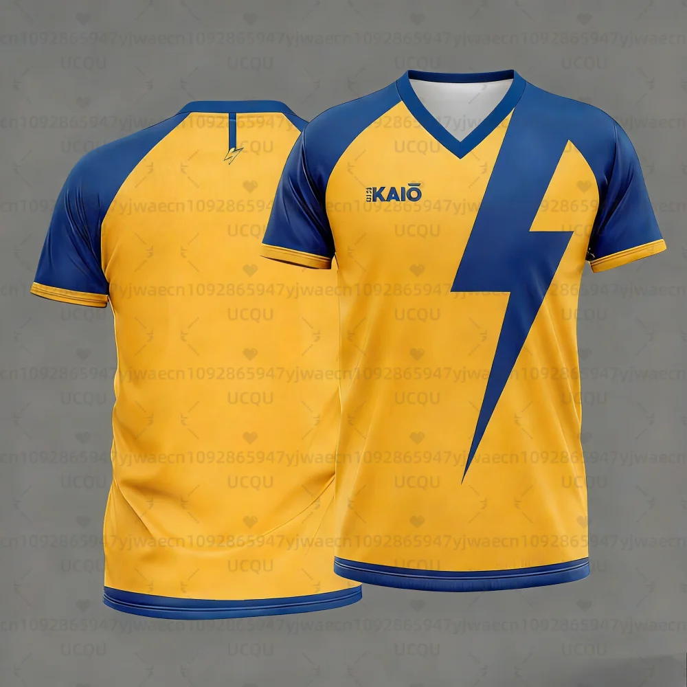 Japan Soccer Anime T-Shirt Inazuma Eleven Herren Damen Kurzarm Sport Casual Atmungsaktives Alltags-T-Shirt Tops – Detail 5