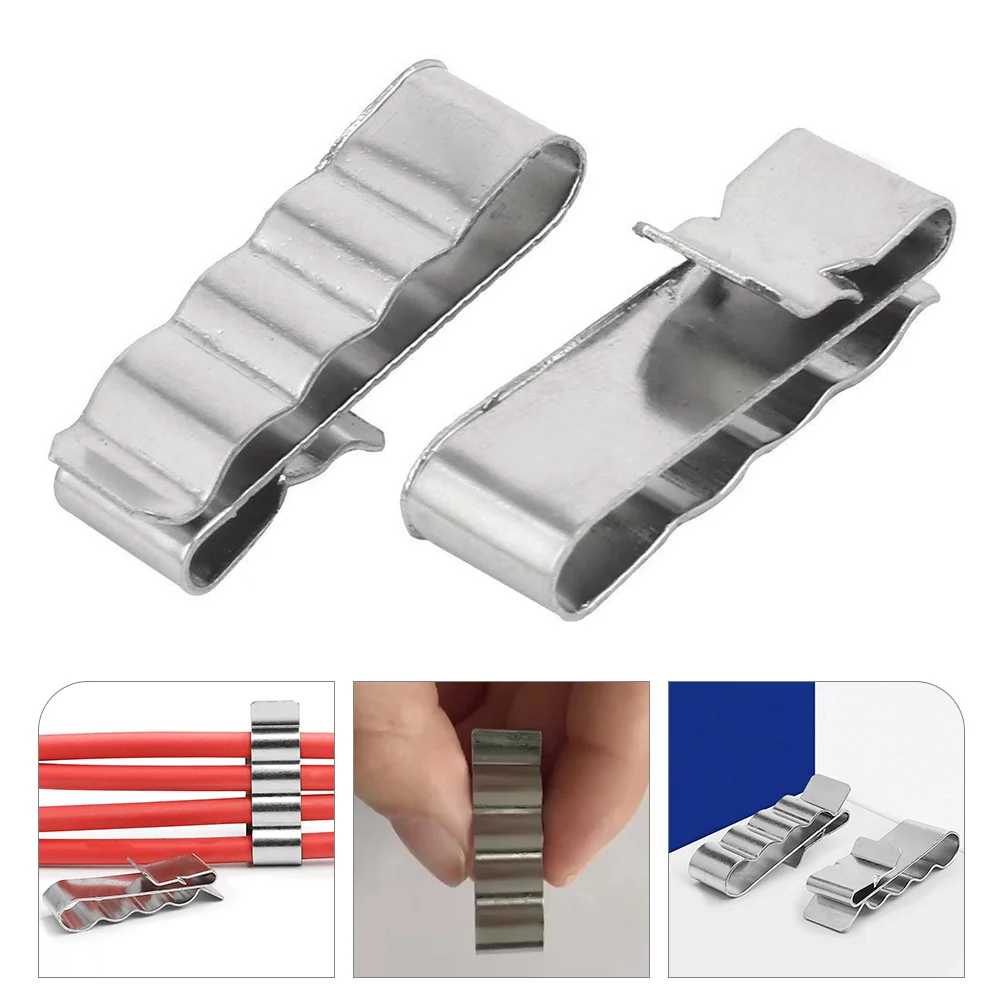 

30 Pcs Wire Frame Clips Wiring Solar Panels Stainless Steel Pv Module Management