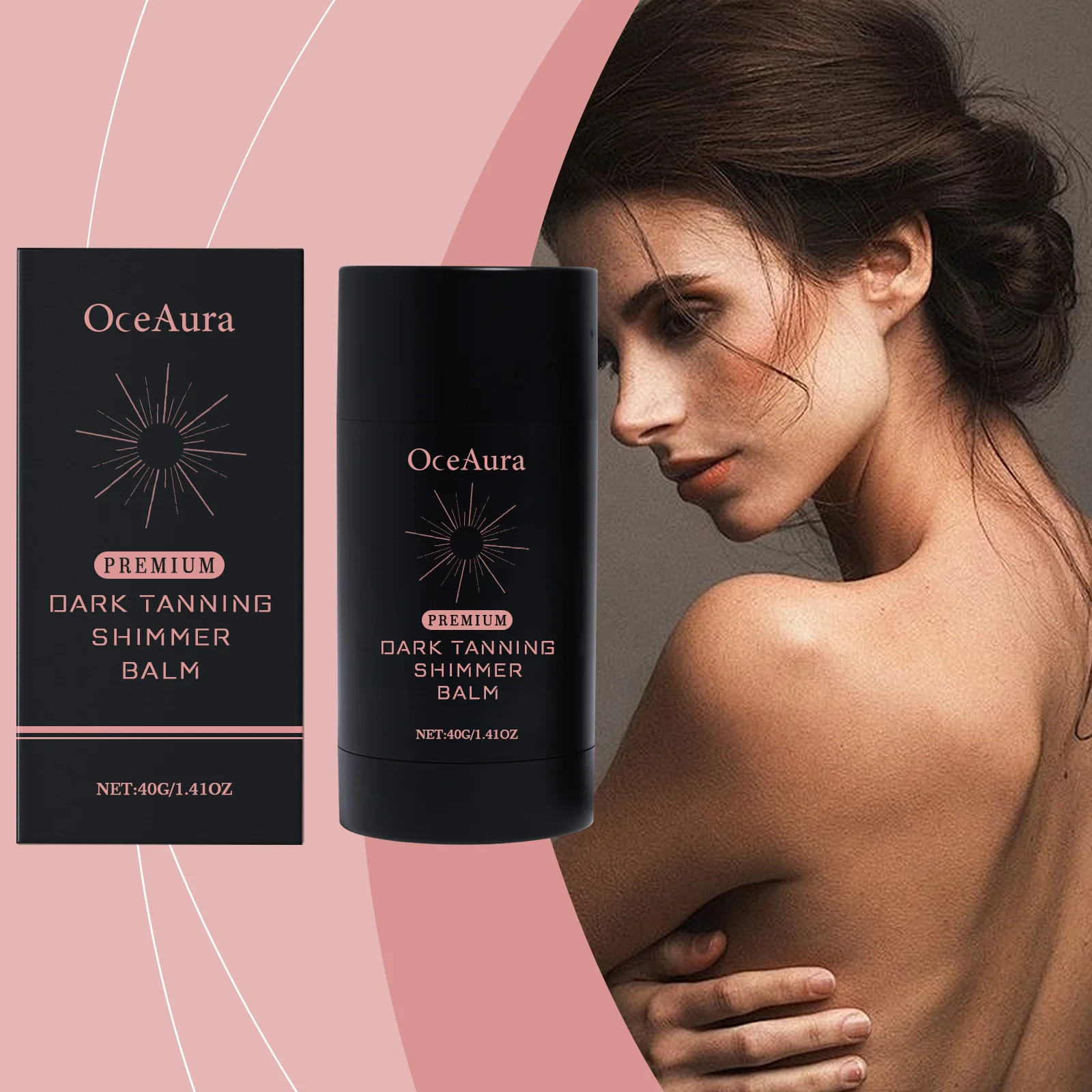 Natural Self-Tanning Stick Tanning Accelerator Shiny Brown Body Lasting Nourish Protect Radiation Fake Tan Sunless Tanning Stick