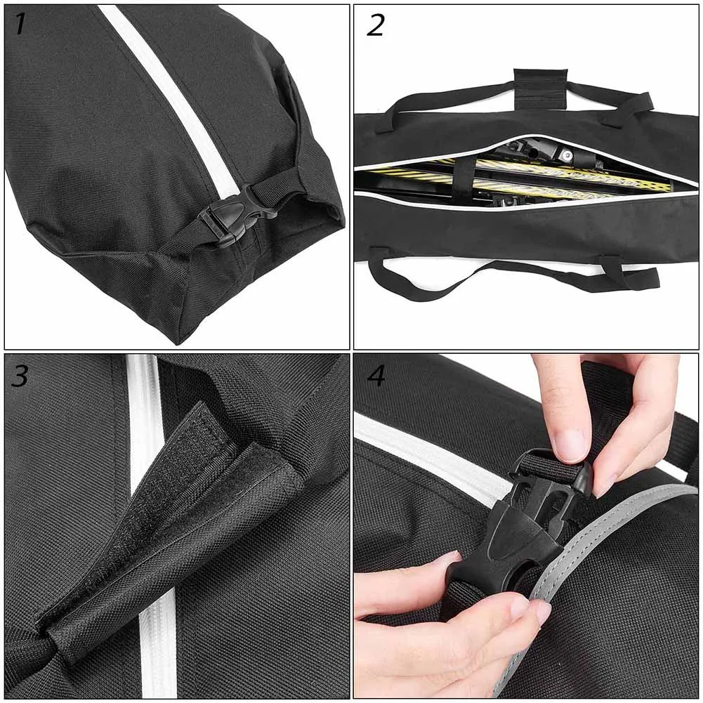 2Pcs Ski Bag Set Snowboard And Boot Bag Large Capacity Storage Waterproof Skis Backpack Skiing Duffle Bags Set