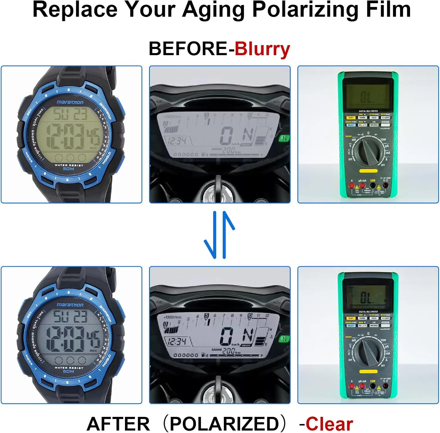 20*30cm Polarizing Film Adhesive-Backed Polarizing Filter Sheet for LCD Monitor