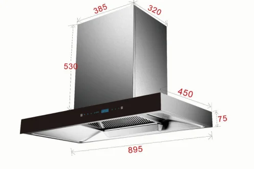 major kitchen appliances 900mm touch control cooker hood images - 6