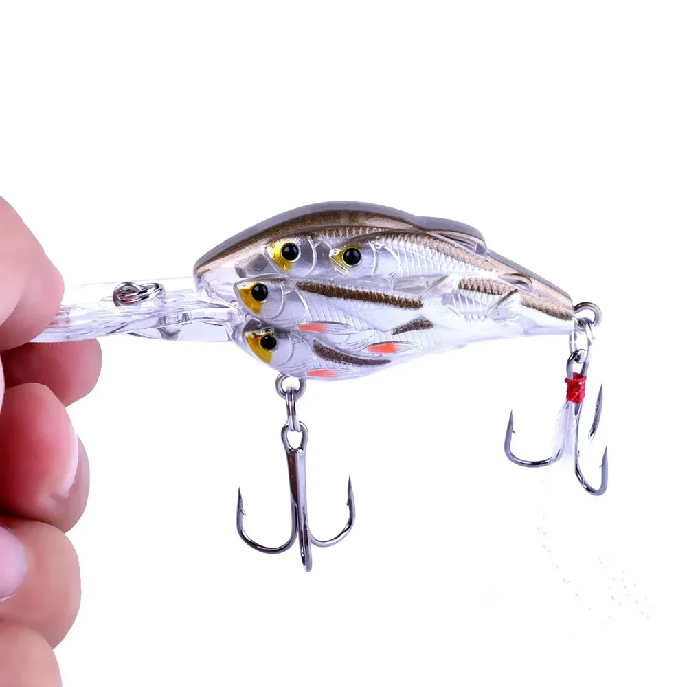 1 PC doré manivelle appât 7.5 cm 14g basse pêche leurres