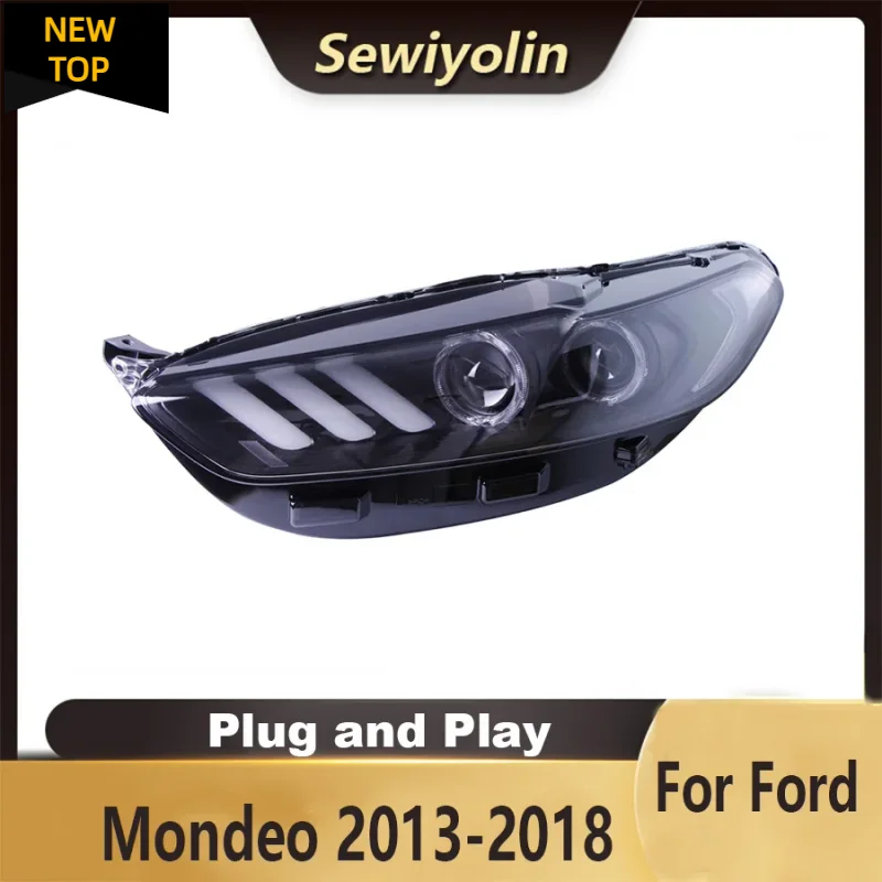 

For Ford Mondeo 2013-2018 Car Accessories Headlight Assembly LED Lights Lamp DRL Signal Plug And Play Daytime Running