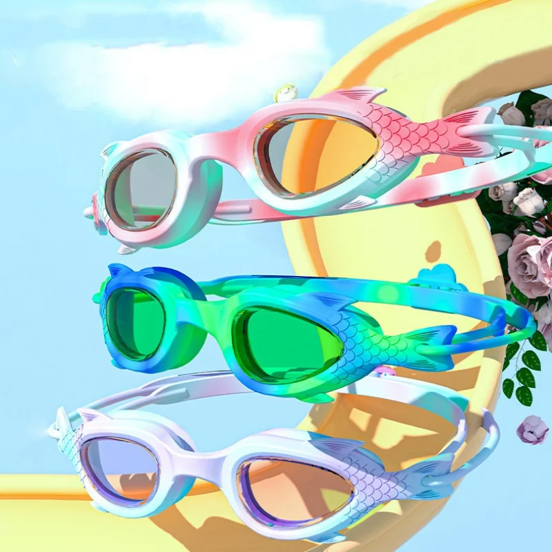 Swimming Goggles Anti-fog Small Frame Fish-shaped High-definition Waterproof Professional Equipment swimming goggles