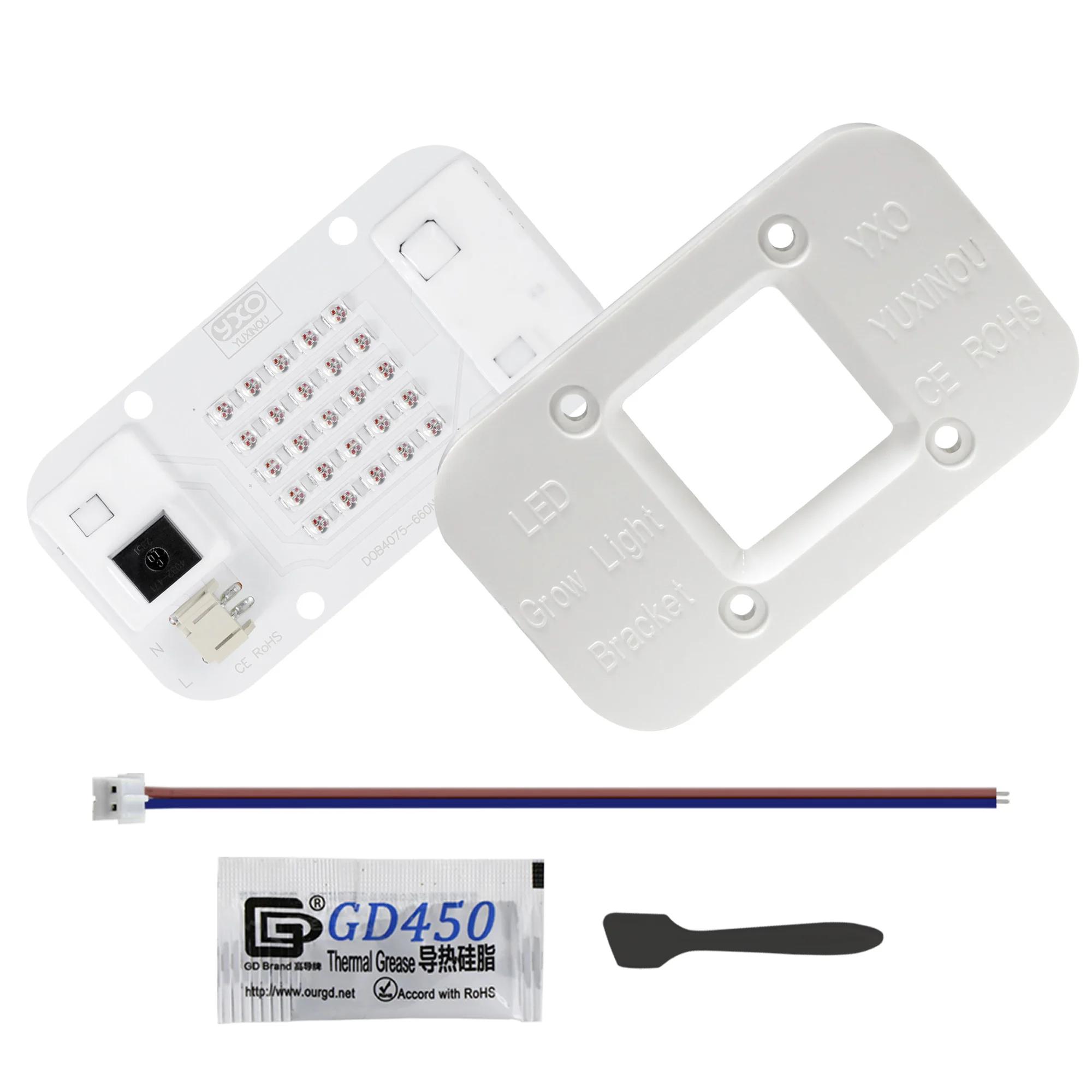 LED Grow Light Hydroponice 660NM 450NM AC220V LED Lamp Bead Driverless 50W LED Grow Chip