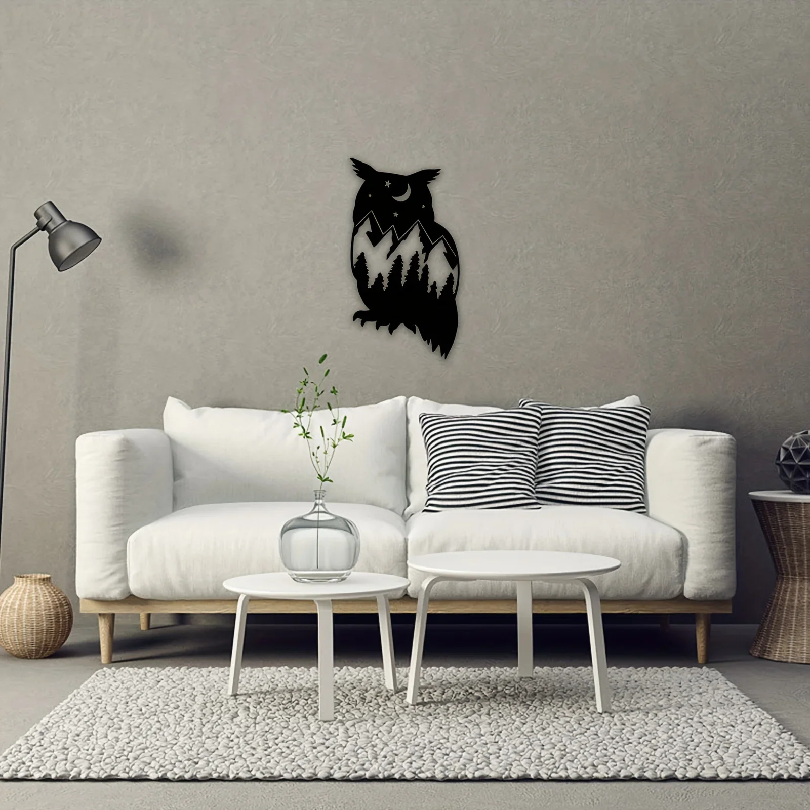 

Metal Owl Wall Decor Black Owl Wall Art For Farmhouse Home Office Living Room Bathroom Bedroom Outdoor Indoor Décor Gifts