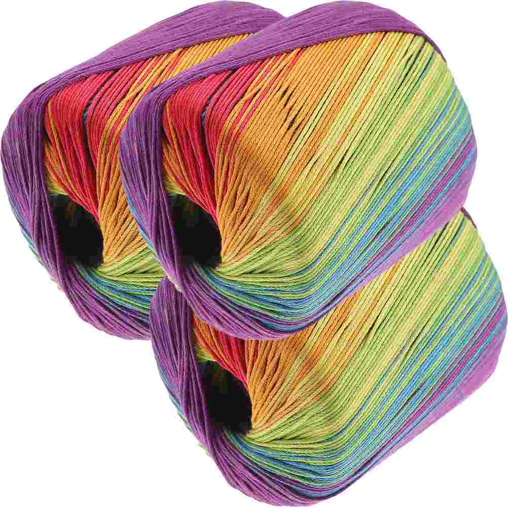 

Knitting Crochet Cotton Thread Professional Yarn Cuttable Crocheting DIY Sweater Hook