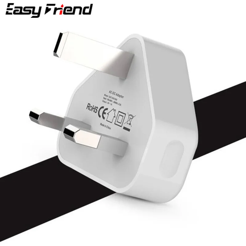 

5V 1A USB Charger UK Adapter for Samsung iPhone Xiaomi Huawei Mobile Phone Power Wall Charger USB Portable Plug High Quality