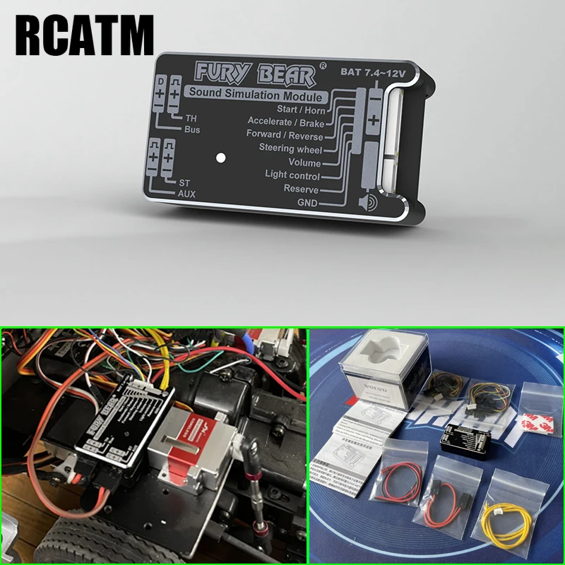 Fury Bear Sound & Light Simulation System for 1/14 Tamiya RC Truck