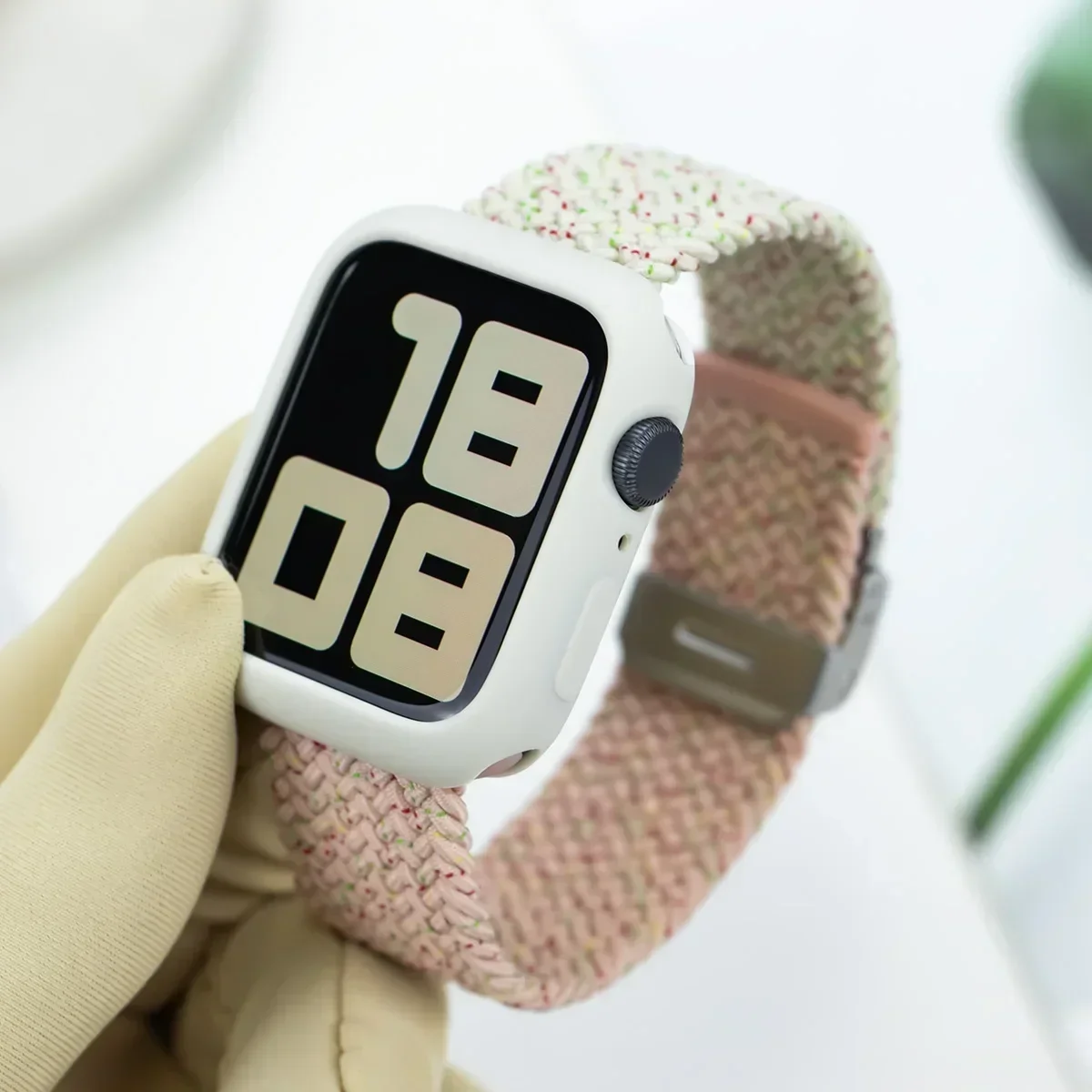 Candy Case and Strap Set for Apple Watch - Nylon/Silicone Correa Strap