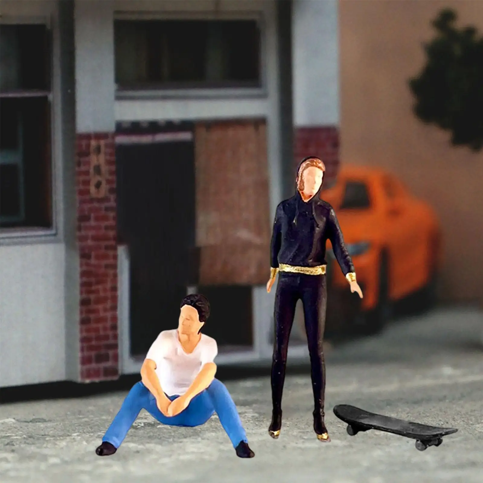 Miniature Couple Figure Trains Architectural People Figures 1/64 People Figures