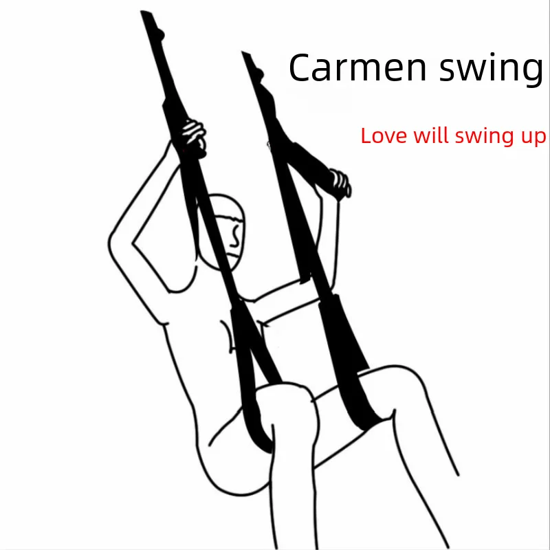 Adult Sex Product Hanging Carmen Swing Portable Mobile Sponge Door and Window Hanging Strap Swing Sex