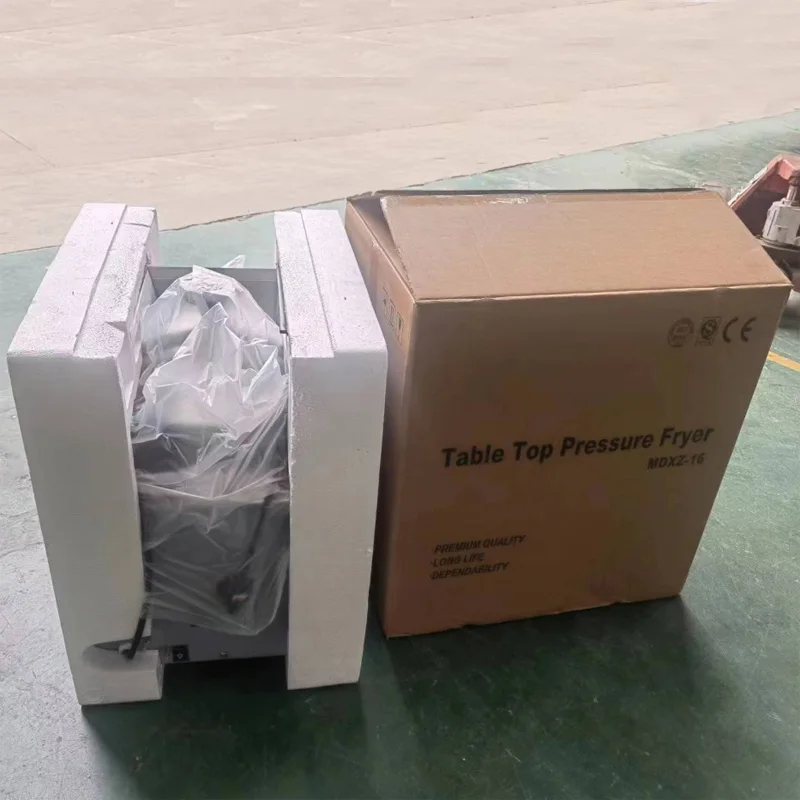 Pressure Fryer High Voltage American 110v Commercial Stainless Steel Electric Heating Tabletop Fried Chicken Stove Pot 6