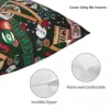 Game Room Billiards Darts Cards Square Pillowcase Polyester Linen Velvet Pattern Zip Decorative Pillow Case Home Cushion Cover 5