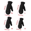 Windproof Convertible Flip Top Gloves Winter Warm Mittens Half Finger Gloves with Flap Cover For Man Women Kids Children 5