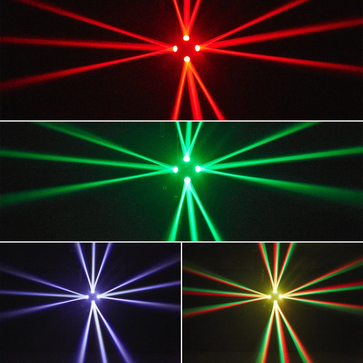 150W Led Four-Head Beam Moving Head Light DMX Controller Rotating Stage Party La