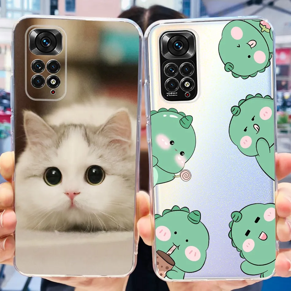 Per Xiaomi Redmi Note 11 4G Global Case Redmi Note 11 Pro 5G Cute Soft Silicone Tpu Cover Per Redmi Note 11S 4G Note11 11Pro 4G