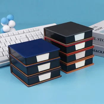 Sticky Notes Holder Business Office Note Box Sticky Note Dispenser Note Pads Desk Organizer Office Leather Sticky Note Box 1