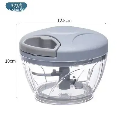 Home Kitchen Manual Ginger Grinder Garlic Mud Splasher Multifunctional Vegetable Cutter Handheld Meat Grinder Modern Minimalist 6