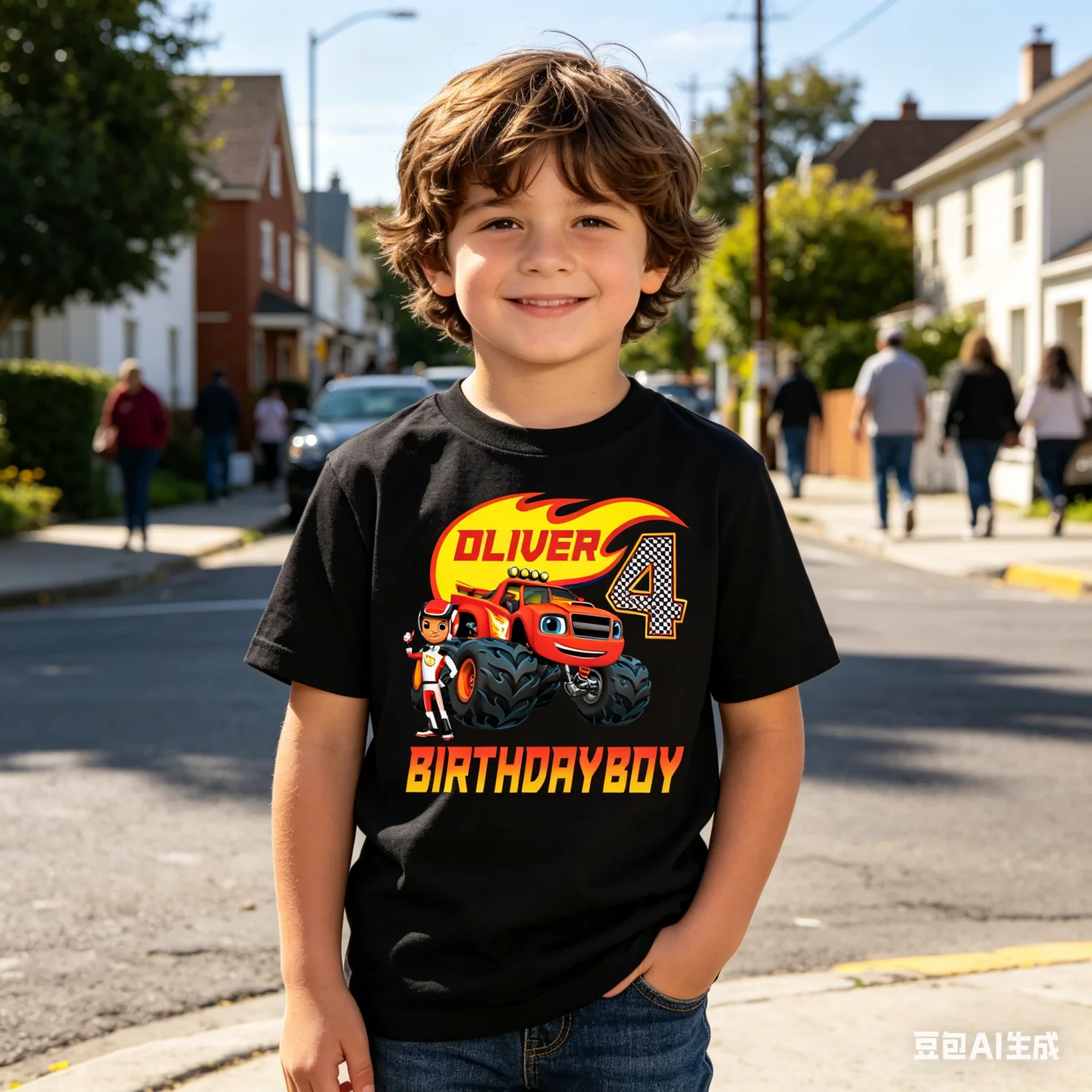 2026 Blaze Birthday Boy Shirt,Monster Machines Birthday Shirt,suitable for Kid/Adlut Everyday Wear 1