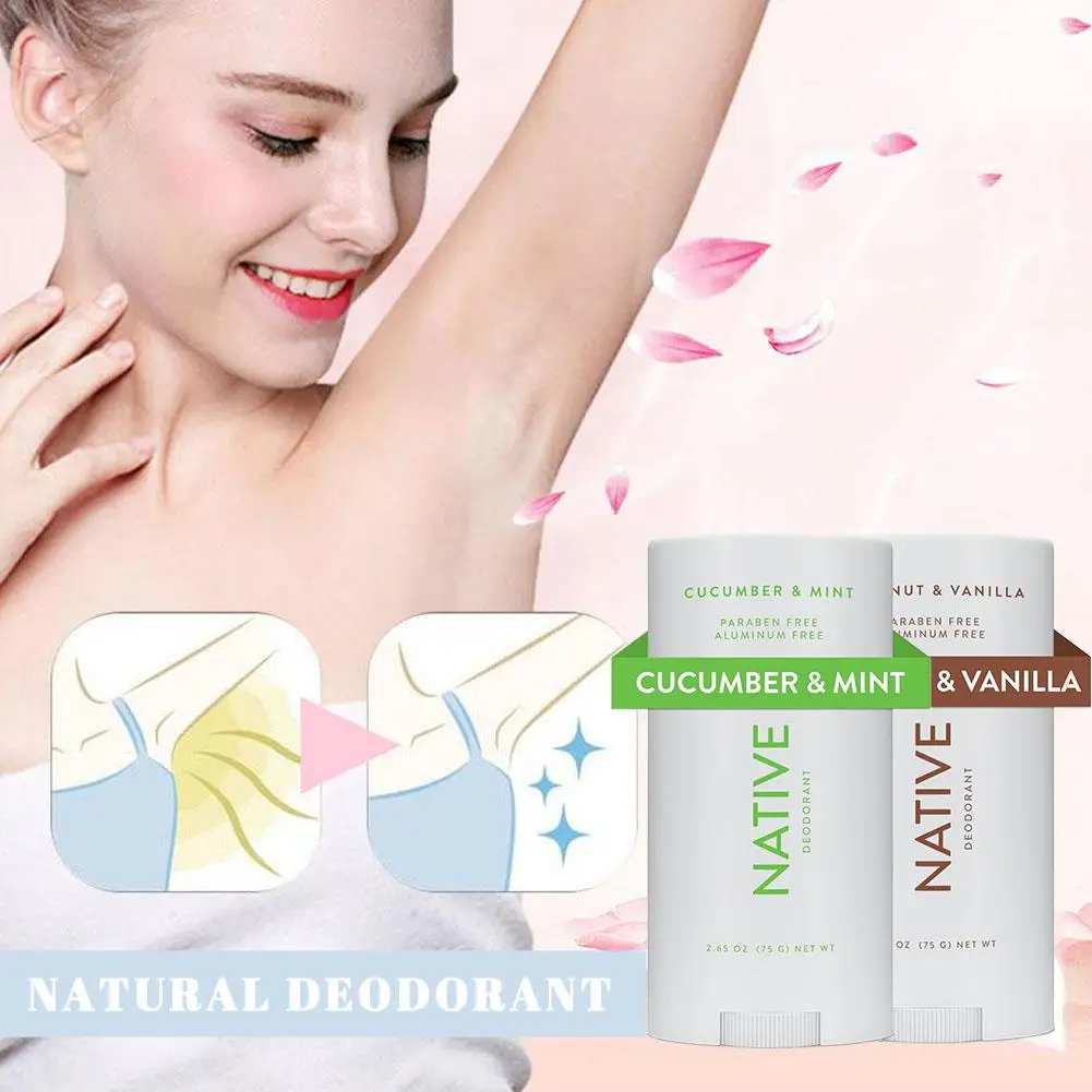 Anti Odor body Deodorant Natural Underarm Deodorant Stick Refreshing Application Antiperspirant Cream Portable Healthy Gifts
