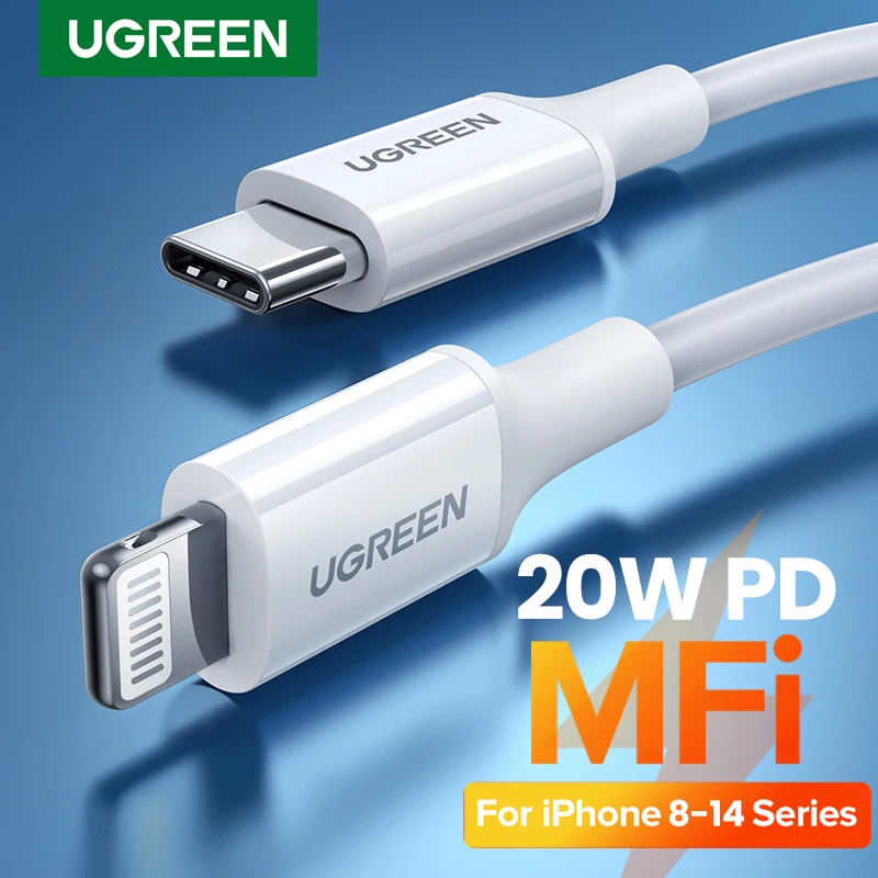 UGREEN MFi 20W PD USB C to Lightning Cable for iPhone 14 13 12 Pro Max Fast  Charging Type C Cable for iPhone for iPad - AliExpress