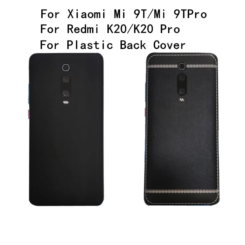 Plastic For Xiaomi Mi 9T Back Battery Cover Replacement K20 Pro Back Cover  Mi 9T Pro Housing With Adhesive Backing