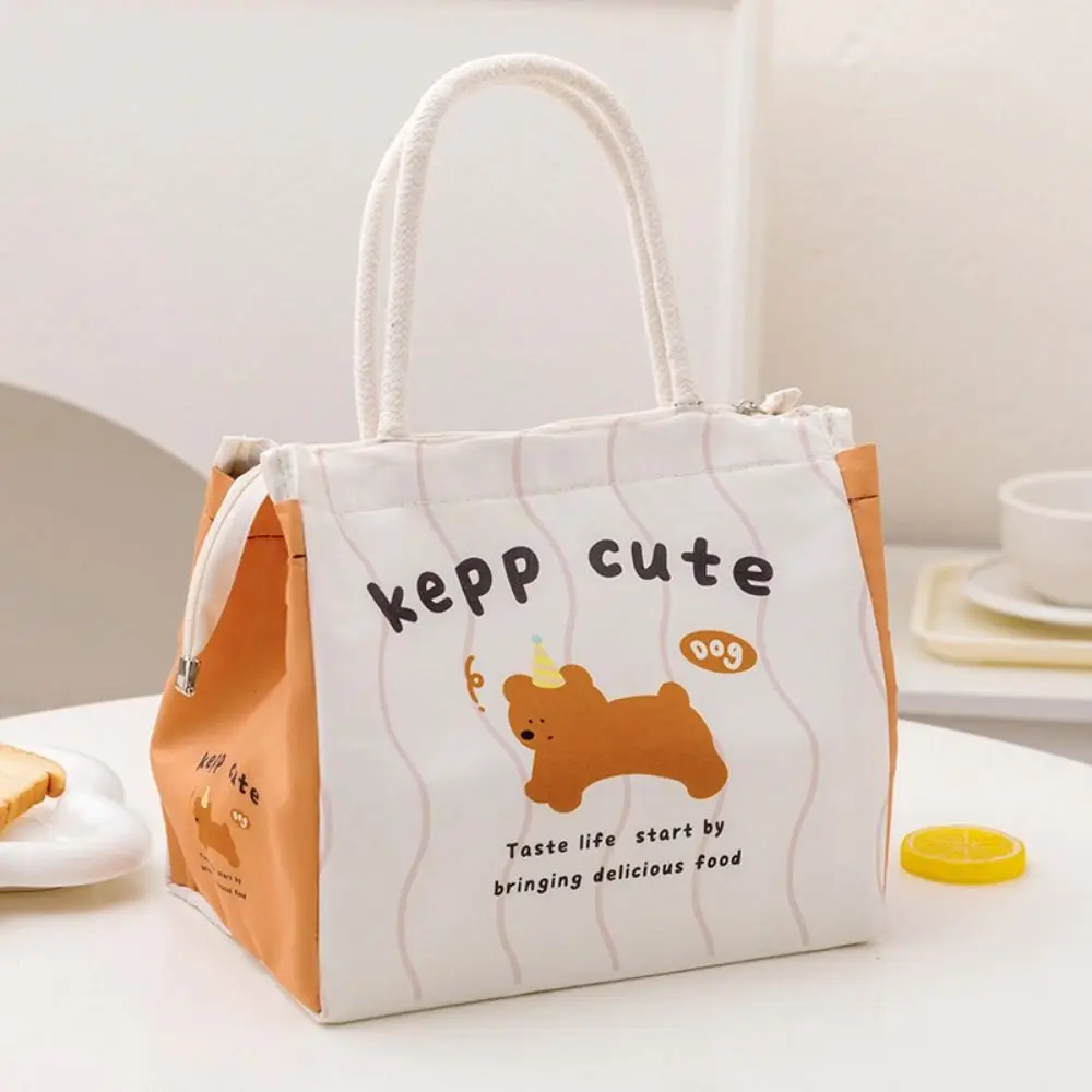 Cute Portable Thermal Lunch Bags Large Multi-Purpose Lunch Box Cartoon Tote Bag Food Storage Bags Women Girl Kids