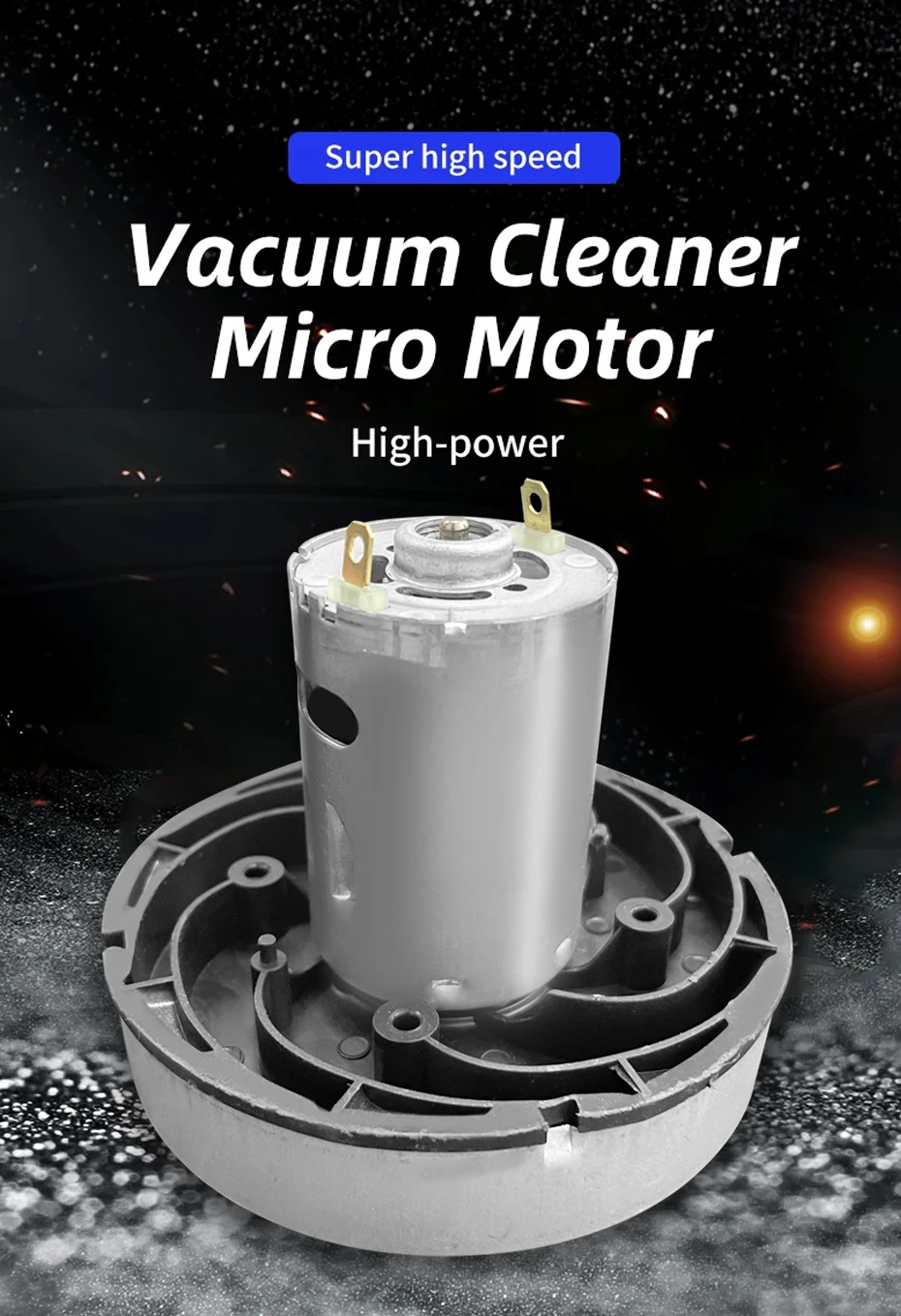 Description Picture 2 of item545 Micro Motor DIY Suitable For Vacuum Cleaner Accessories High Speed High Power Tools