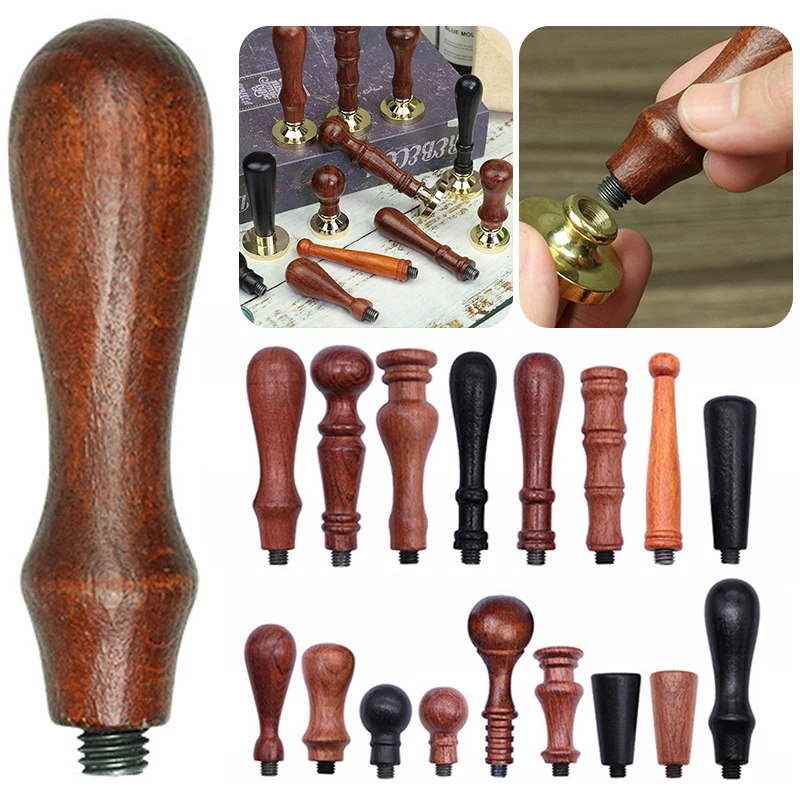 Wax Seal Stamp Wooden Handle Retro Wood Wax Seal Stamp Antique Wax
