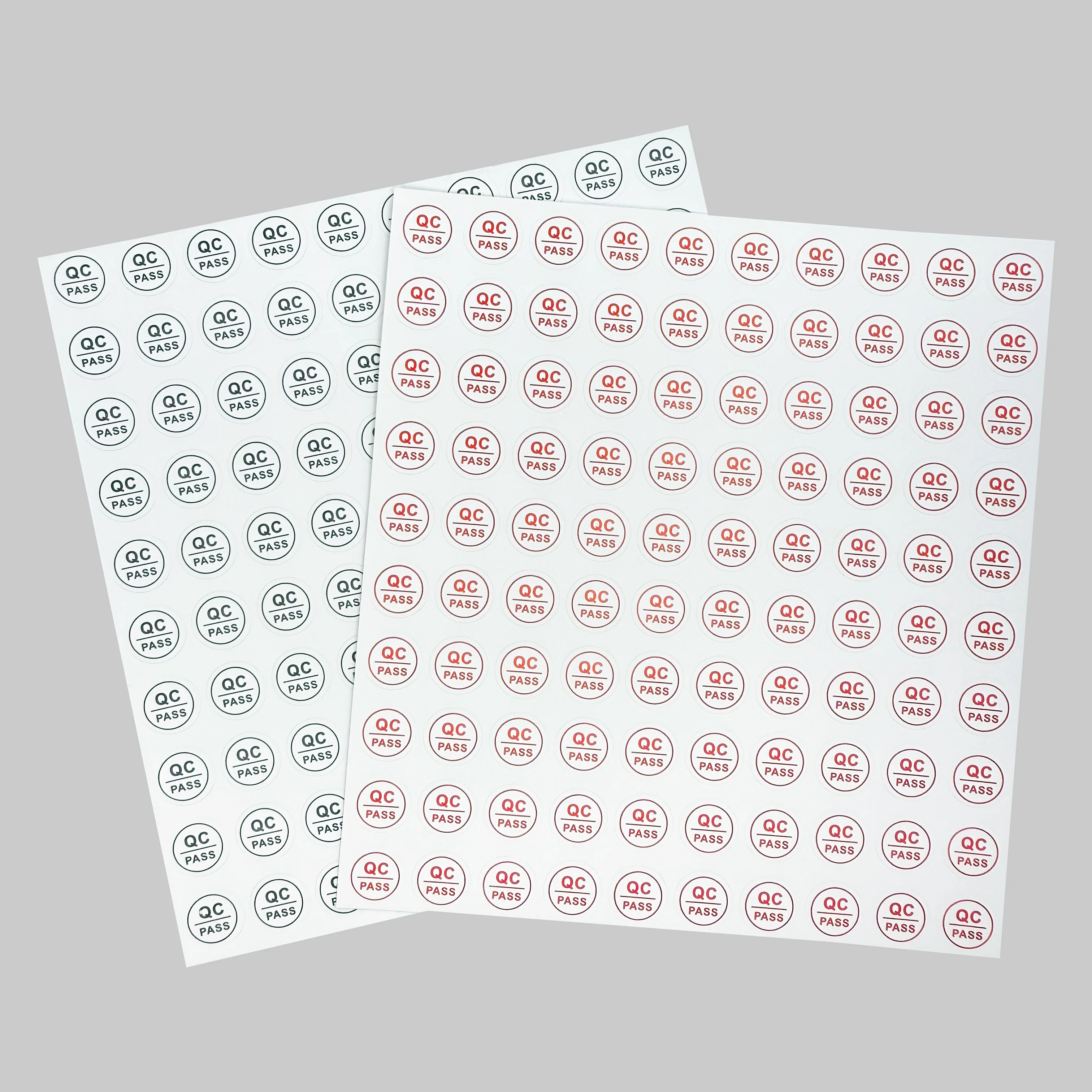 400pcs QC PASS 깨지기 쉬운 종이 씰 스티커 8mm 라운드 티어 무효 보증 라벨 변조 방지 보안 씰 개봉 경고 라벨