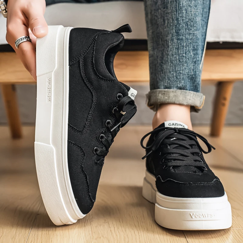 2026 Spring New Men's Casual Low-Top Trendy Canvas Shoes, Versatile and Breathable, Suitable for Outdoor Sports and Daily Wear 4