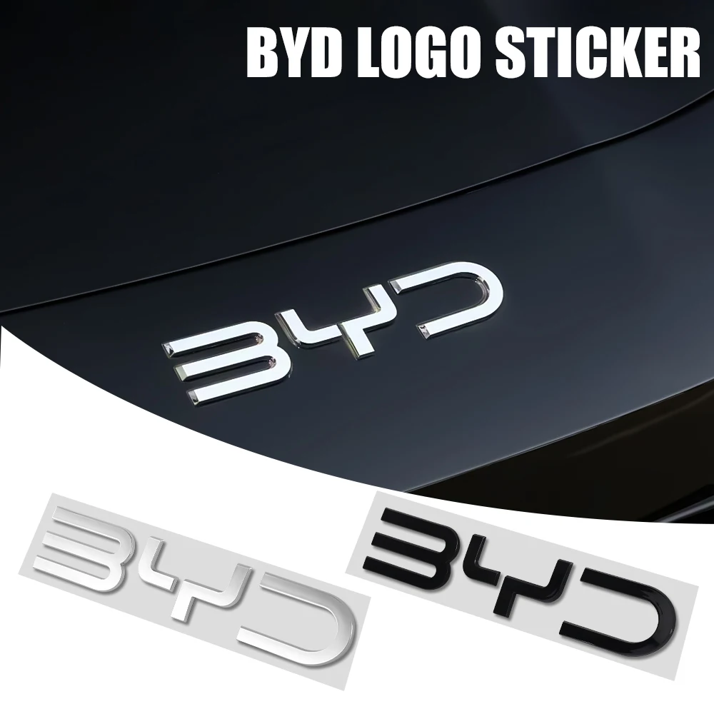 3D 프론트 그릴 엠블럼 스티커 자동차 트렁크 배지 데칼 액세서리 BYD 아토 3 위안 플러스 위안 UP 송 플러스 씰 돌핀 샤크용