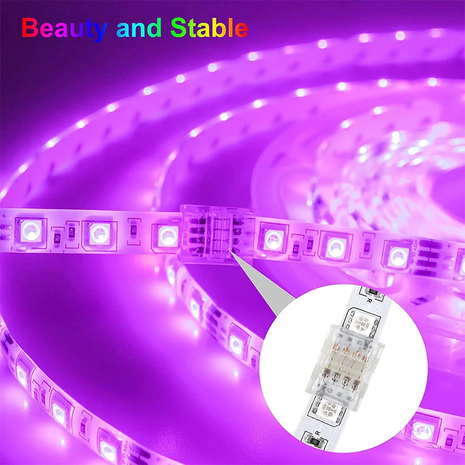 รูปสินค้า คลิปต่อสายไฟ LED Strip 8-10 มม. กันน้ำ ติดตั้งง่าย