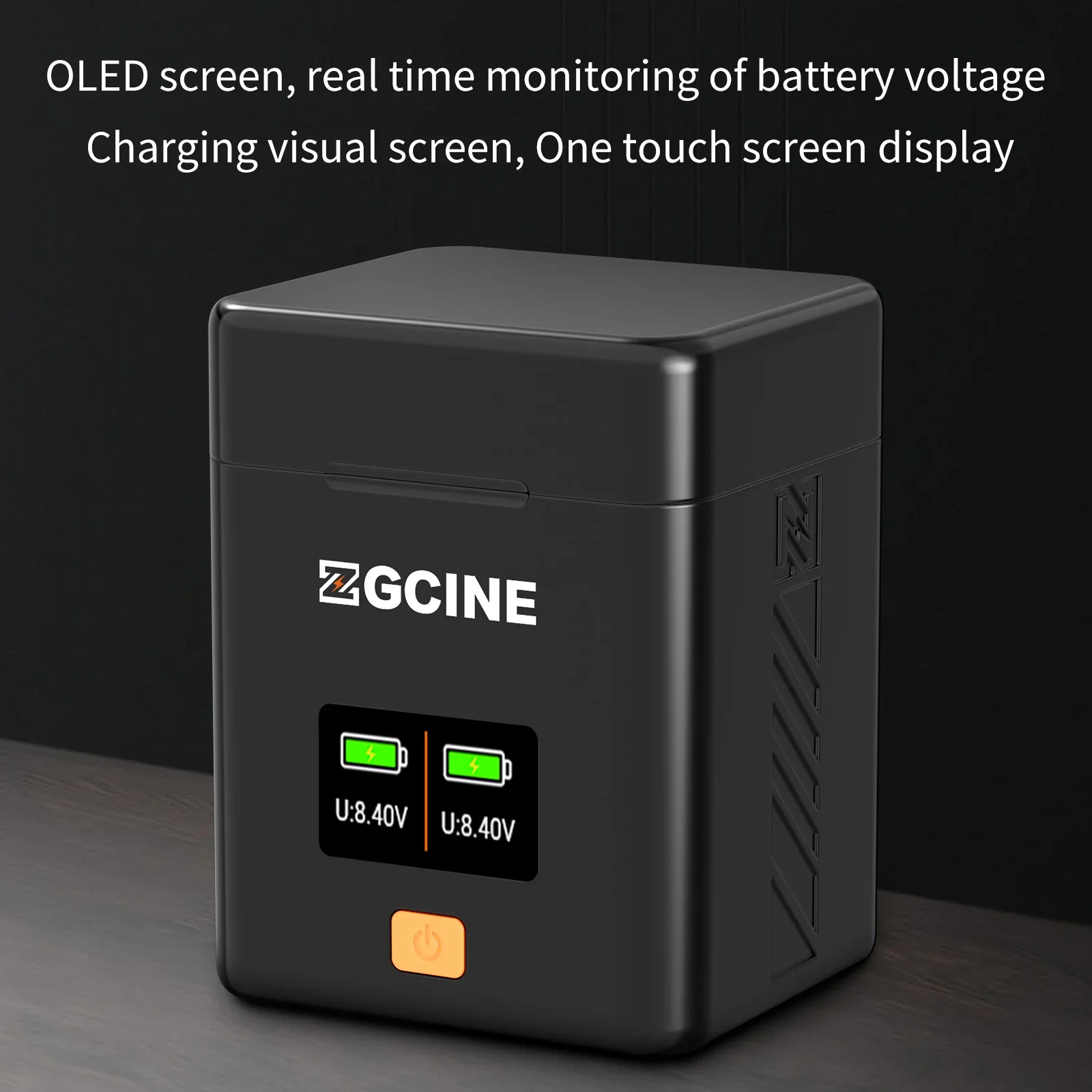 ZGCINE PS-E17 Battery Charging Case USBC PD Fast Dual Charger for Canon R50 R8 R