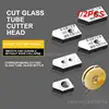 1/2PCS Glass Knife Wine Bottle Cutting High Hardness Metal Roller Car Accessories Glass Cuttings Tools Replacement Parts 1