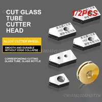 1/2PCS Glass Knife Wine Bottle Cutting High Hardness Metal Roller Car Accessories Glass Cuttings Tools Replacement Parts 1