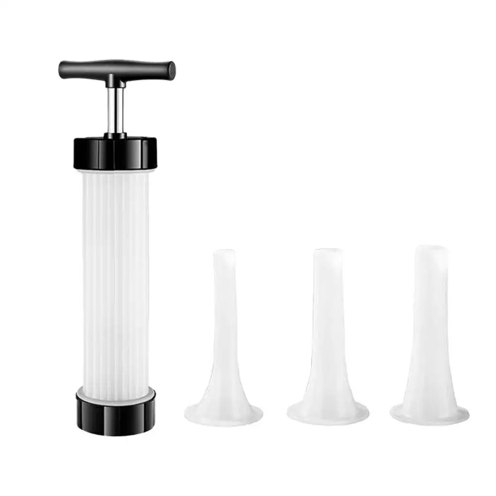 Manual Sausage Stuffing Machine Homemade Sausage Stuffer Syringe Stuffer Gadgets Manual Meat Injector Tools sausage stuffer