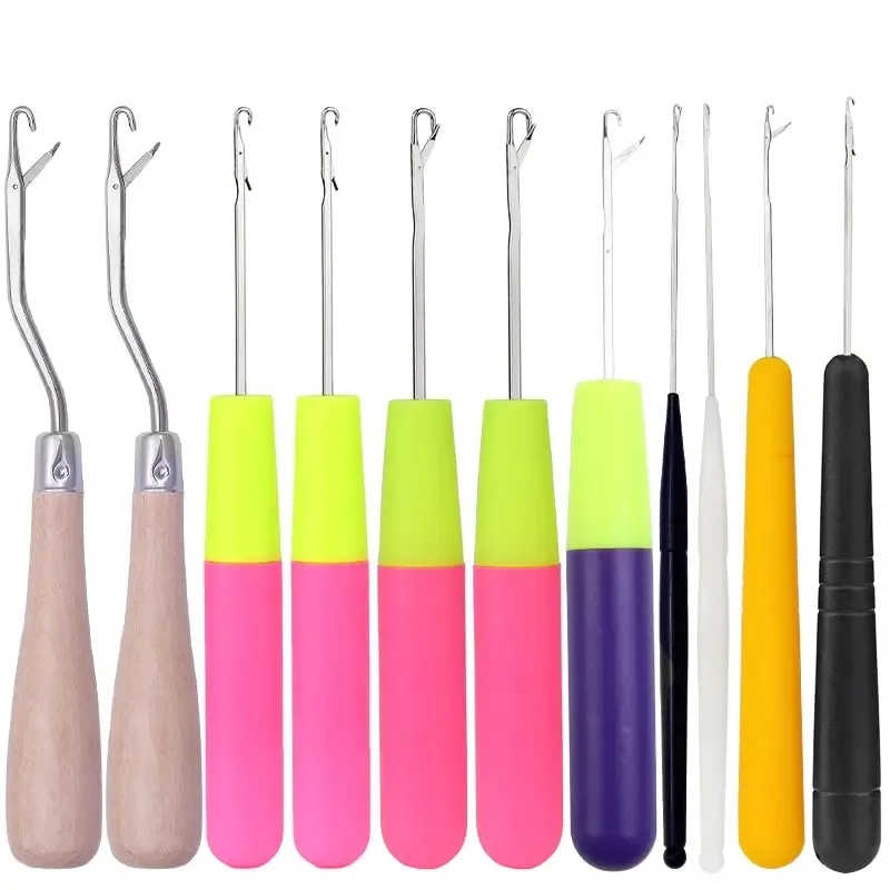 Hair Weave Crochet Needle Latch Crochet Hook Wigs Knitting Hair Extensions Styling Carpets Repair Tools Braid Craft