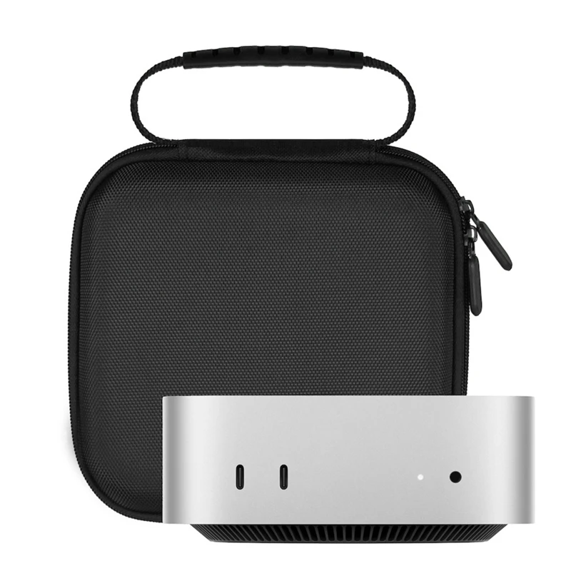 T43C-For Mac Mini Hard Carrying Case Shockproof Travel Storage Bag Protective Case Carrying For M4 Pro/M4 Chip