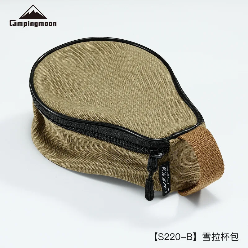 Camping storage bag CAMPINGMOON S220-BB Camping Outdoor Camping Handbag Thickened Cotton Canvas Snow Cup Snow Bowl Storage Bag