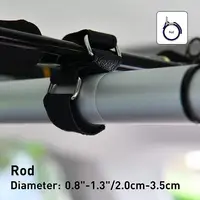 New 2/4/6Pcs Nylon Car Rod Holder Strong Belt With  For Vehicle Bar Rods Rack Portable Pole Strap Fishing Tool Accessories 4