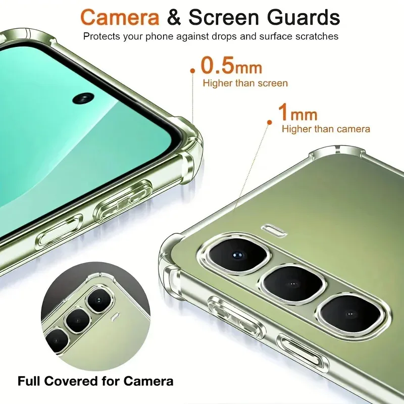 Clear Soft Silicone Back Cover - Transparent Phone Case